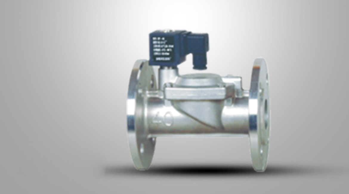 法蘭式大口徑液、氣電磁閥