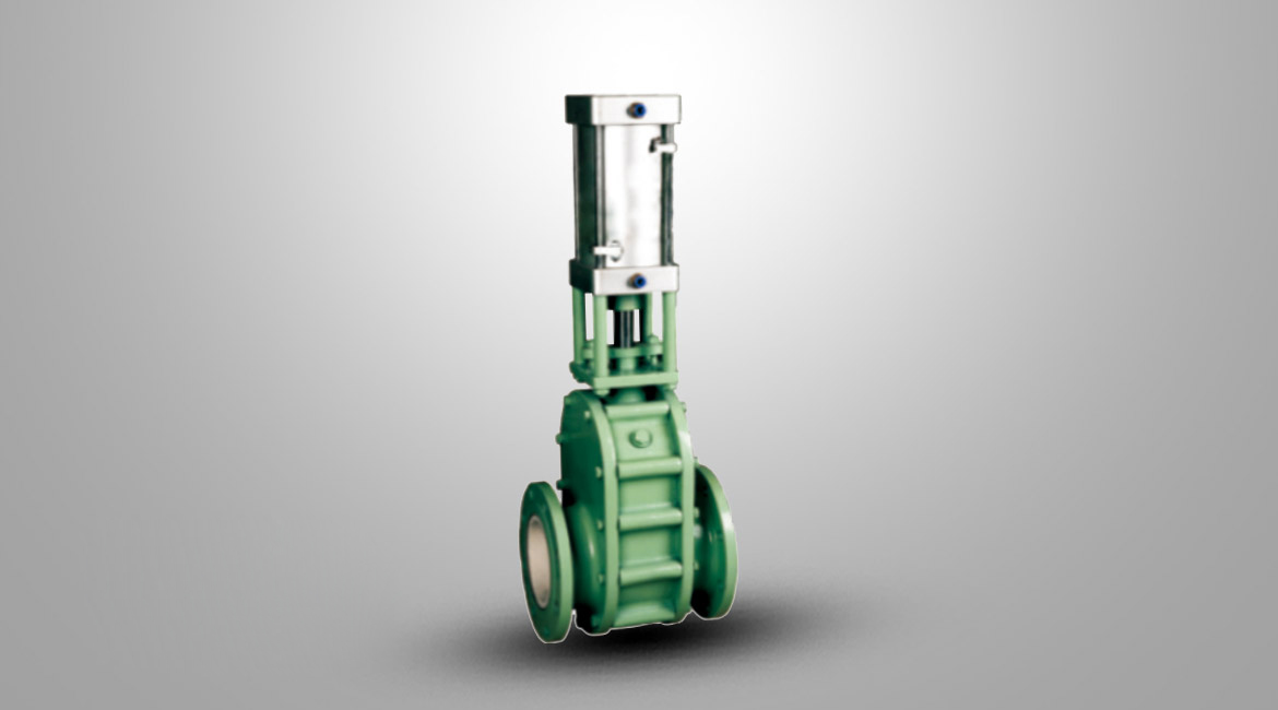 氣動陶瓷雙閘板閥