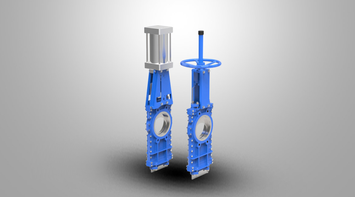 穿透式雙向密封刀閘閥