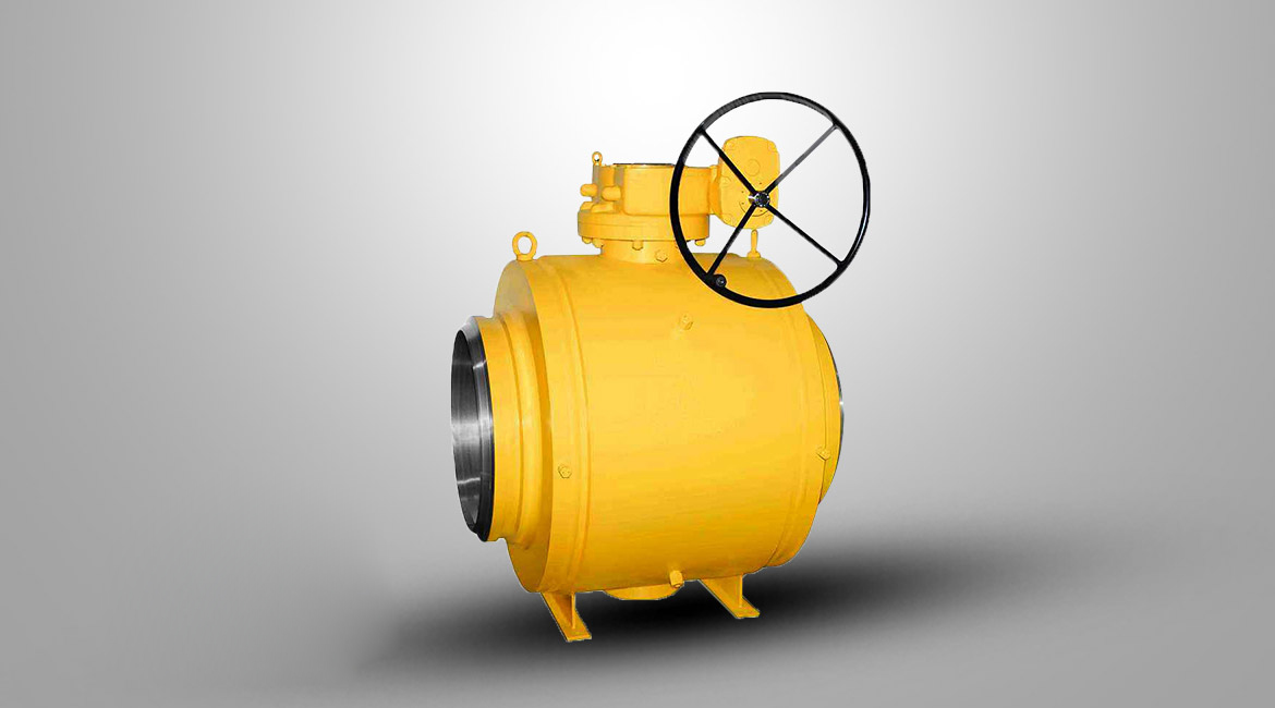 固定蝸輪式焊接球閥