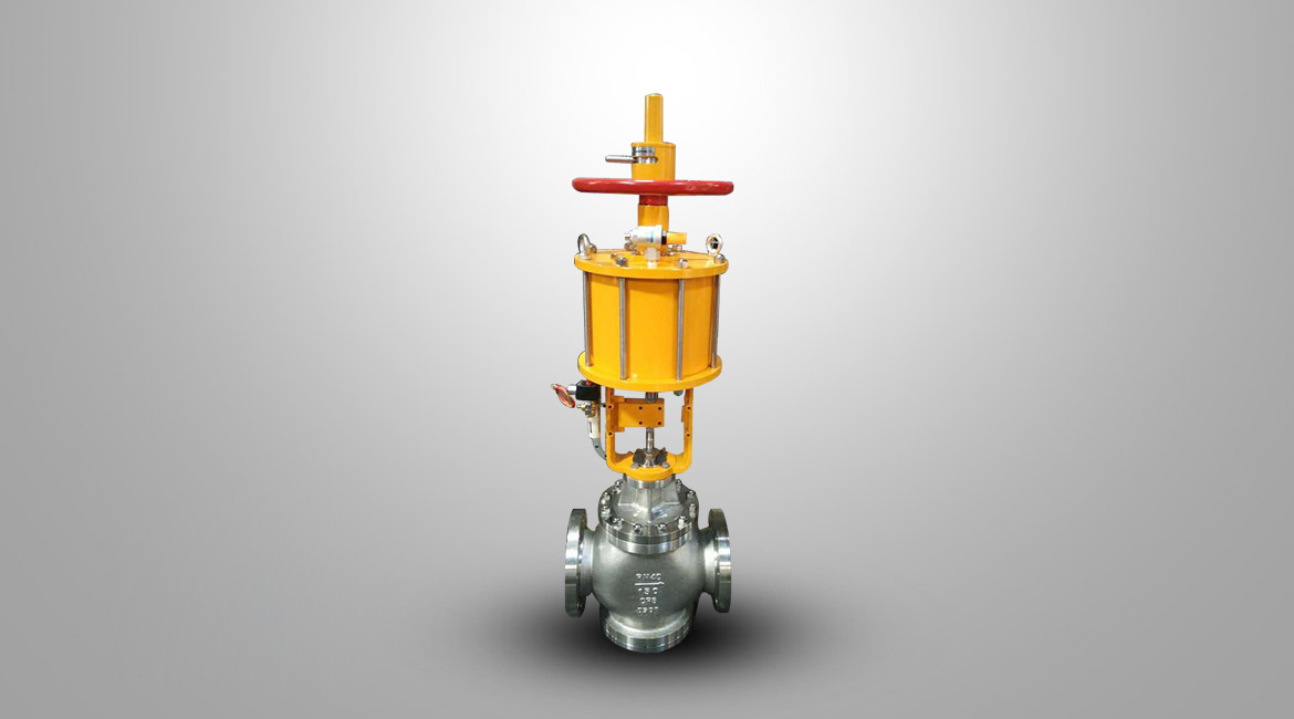 氣動(dòng)活塞式三通切斷閥